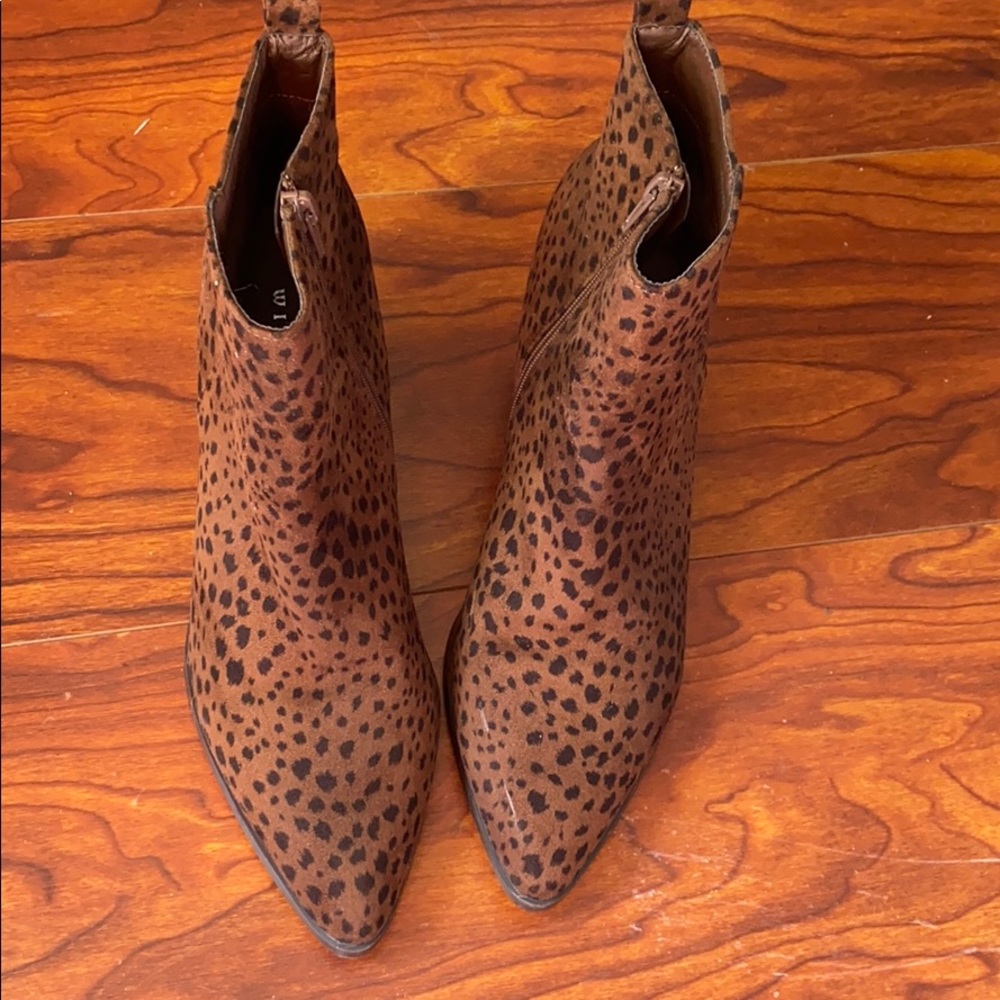 Animal print boots
